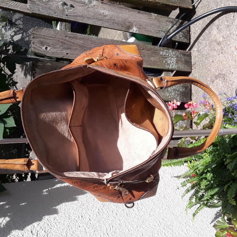 💥Vintage HCL Leather Handbag Made in Germany Rare Color! 💥 - Picture 11 of 14